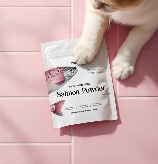 100% freeze dried salmon powder